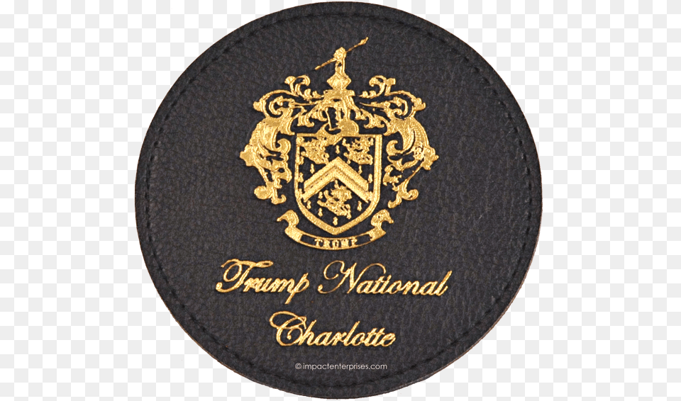 Trump National Charlotte Gold Foil Coasters, Text Png