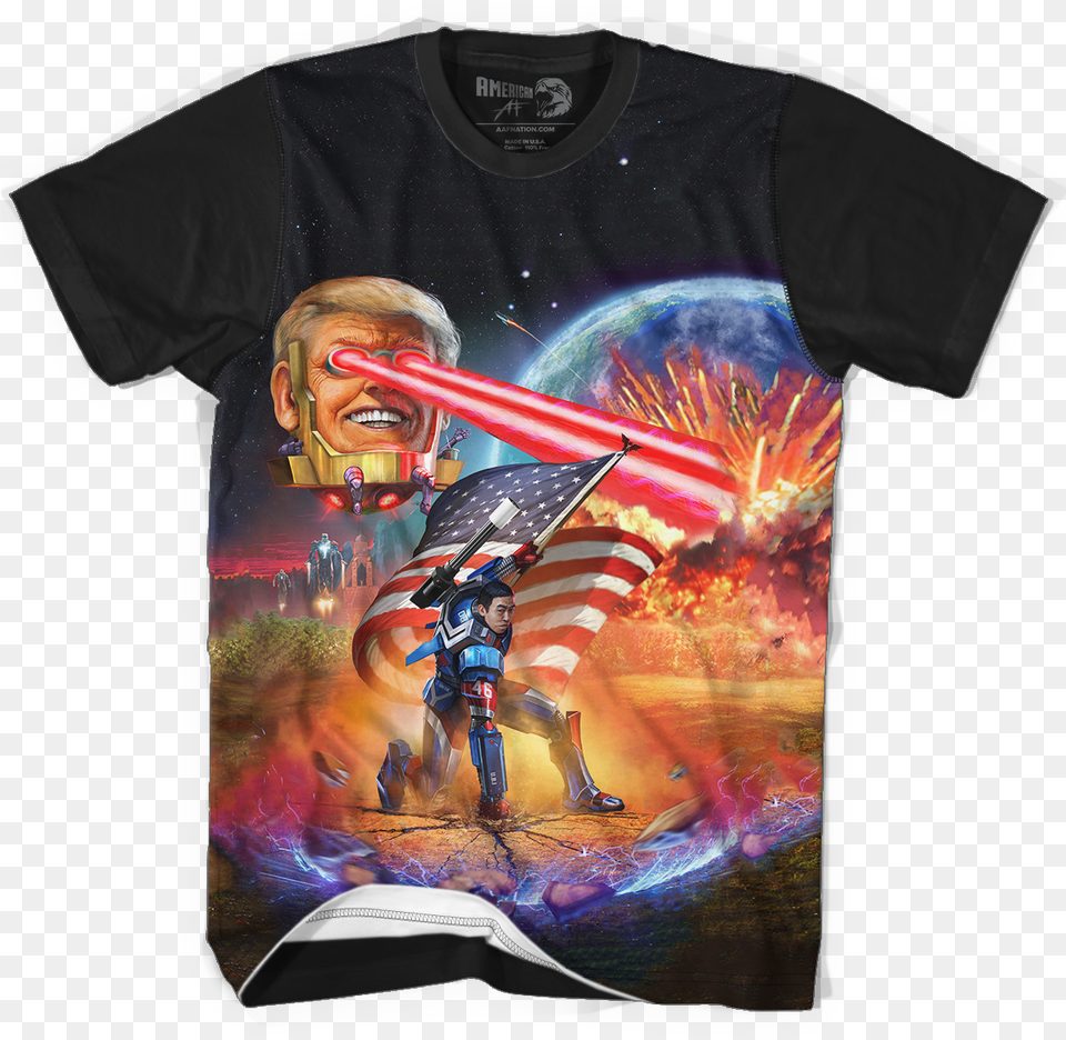 Trump Neverending Story Shirt, T-shirt, Clothing, Person, Face Free Png Download