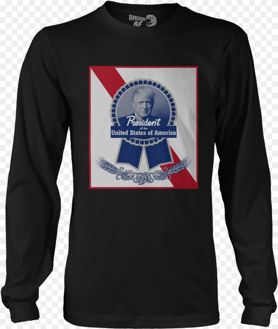 Trump Pabst American Af Aaf Nation Christmas T Shirt Design, T-shirt, Sleeve, Long Sleeve, Clothing Png Image