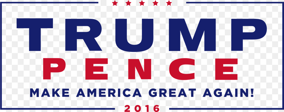 Trump Pence 2016 Trump Pence 2016 Logo, Text, Scoreboard Png Image