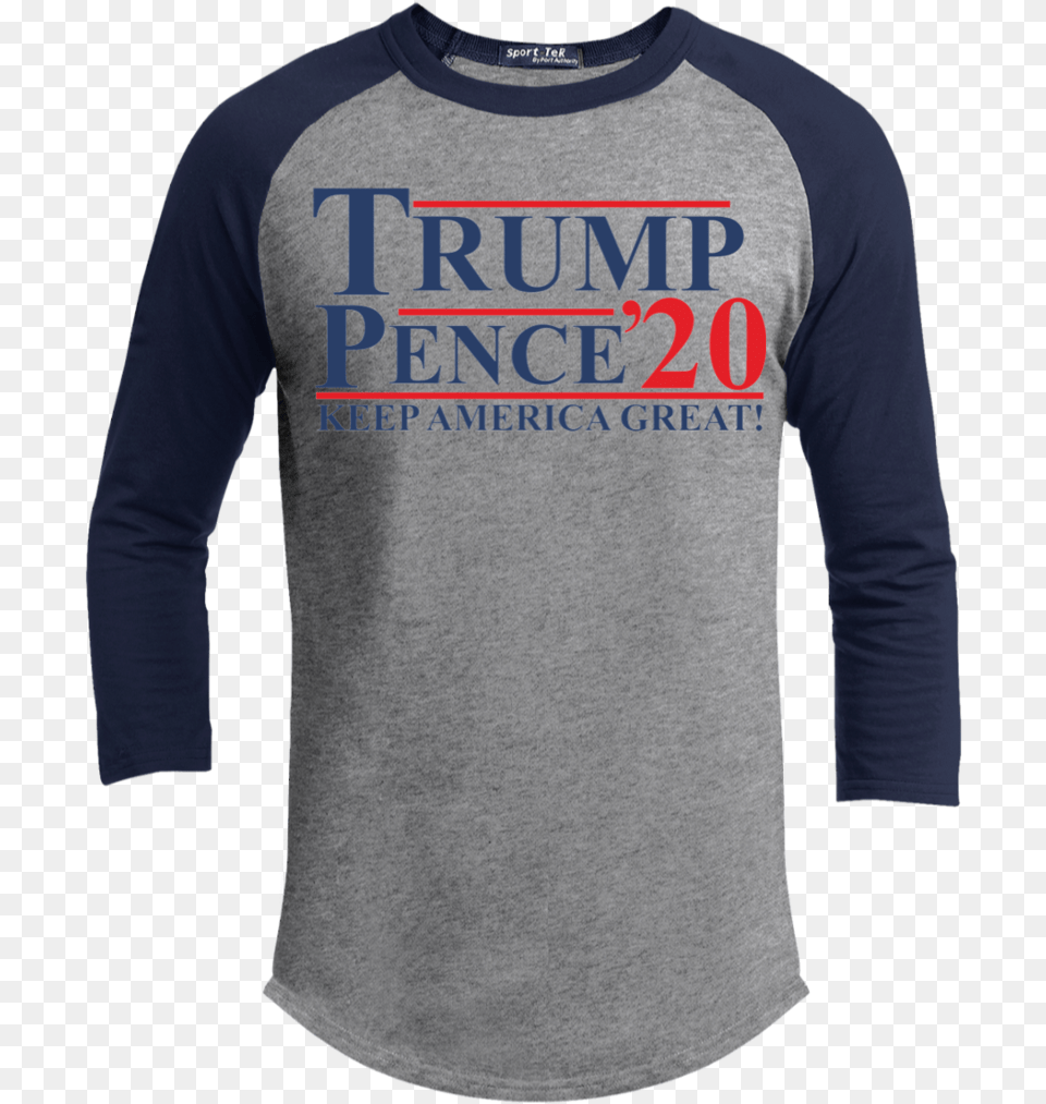 Trump Pence 2020 Sporty T Shirt Long Sleeved T Shirt, Clothing, Long Sleeve, Sleeve, T-shirt Png Image