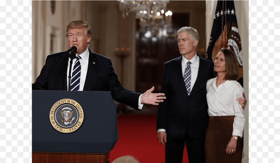 Trump Picks Conservative Judge Gorsuch For Us Supreme, Person, People, Crowd, Male Free Png Download
