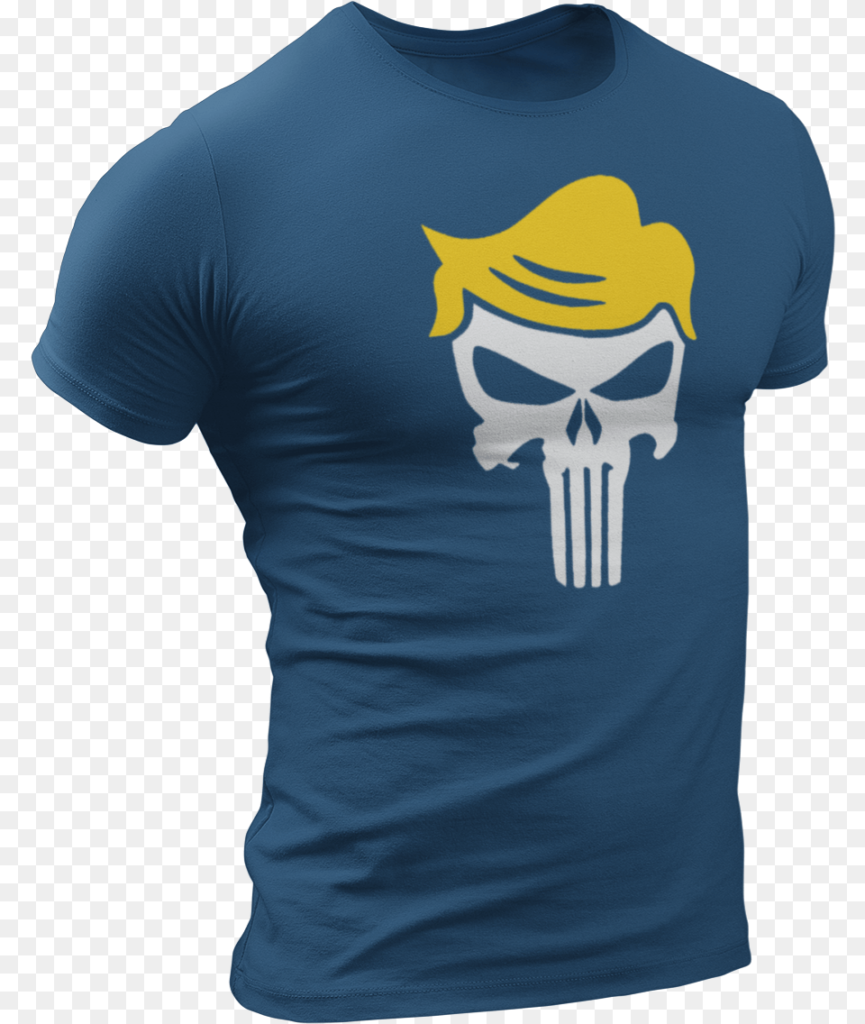 Trump Punisher Skull Tee Punisher Skull, Clothing, Shirt, T-shirt, Cutlery Png