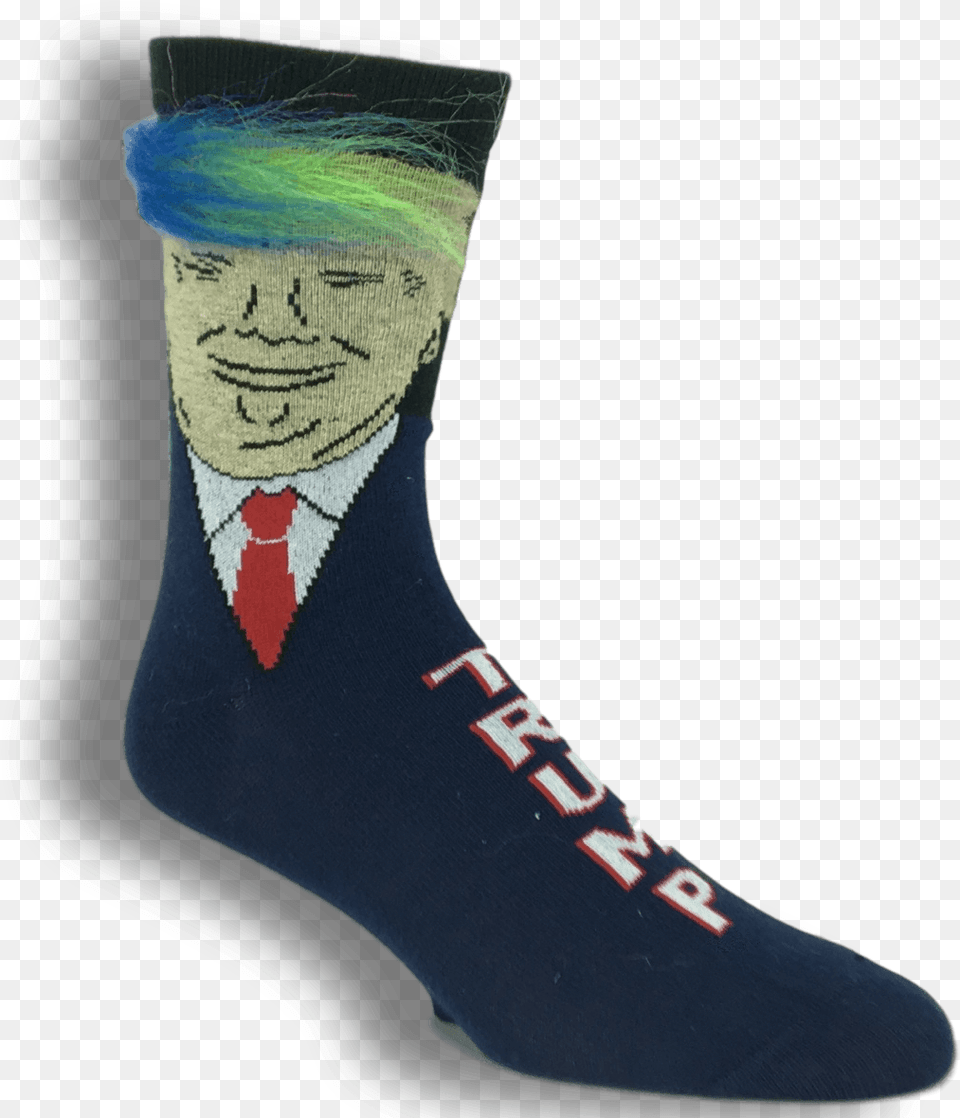 Trump Rainbow Hair Socks Cowboy Boot, Adult, Female, Person, Woman Free Png Download