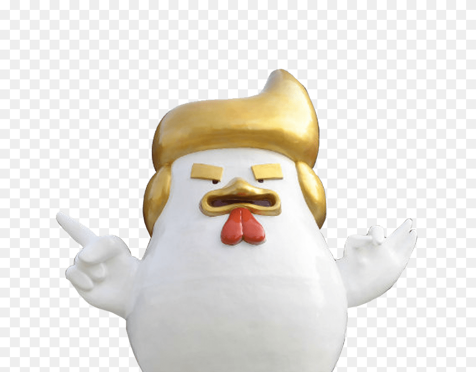 Trump Rooster Year Statue In China, Toy, Nature, Outdoors, Figurine Free Png Download
