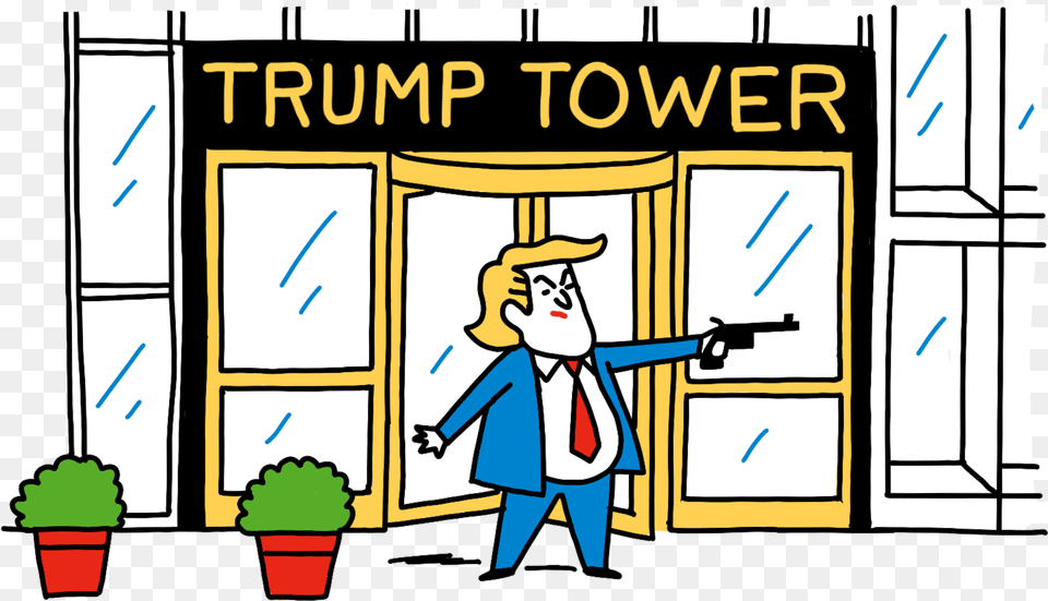 Trump Staff Resign Cartoon, Book, Door, Publication, Comics Free Png