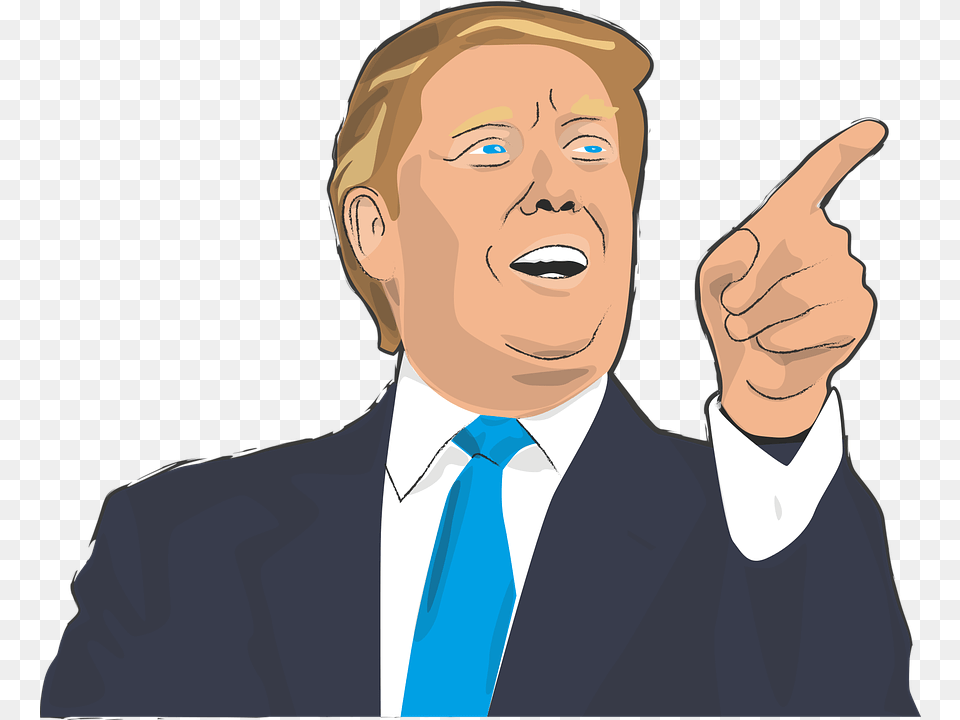 Trump States President Usa United America Trump Dibujo, Hand, Person, Body Part, Finger Png