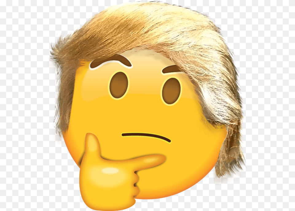 Trump Think Trump Thonk Thinking Face Emoji, Doll, Toy, Adult, Female Free Transparent Png