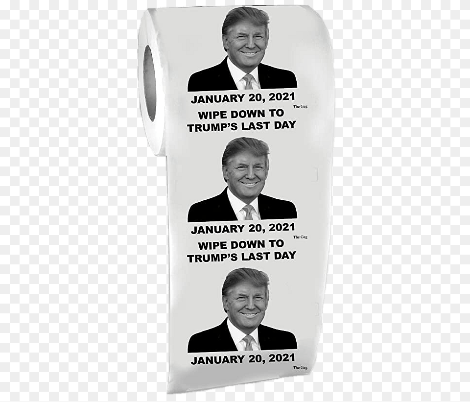 Trump Toilet Paper Wipe Down, Accessories, Tie, Person, Man Free Png