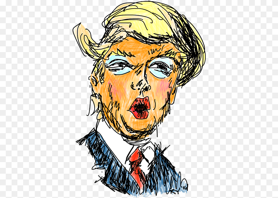 Trump Tote Bag Digital Art, Painting, Person, Face, Head Free Png