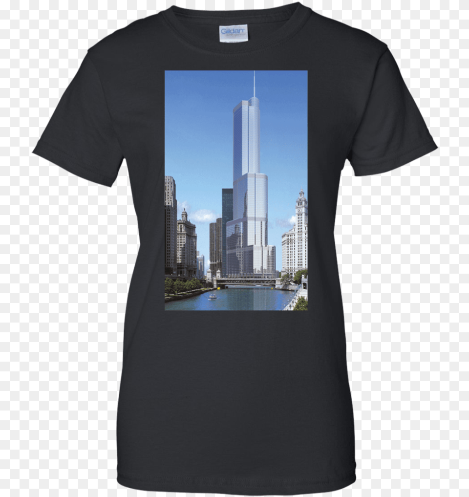 Trump Tower T Shirt Ladies Tshirt Unisex T Shirt Black T Shirt, Urban, City, Clothing, T-shirt Free Png Download