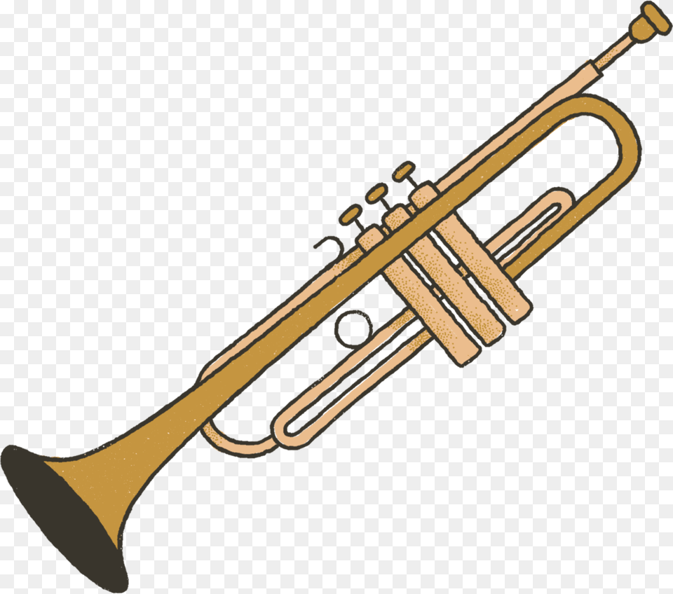 Trumpet, Brass Section, Horn, Musical Instrument, Gun Png Image