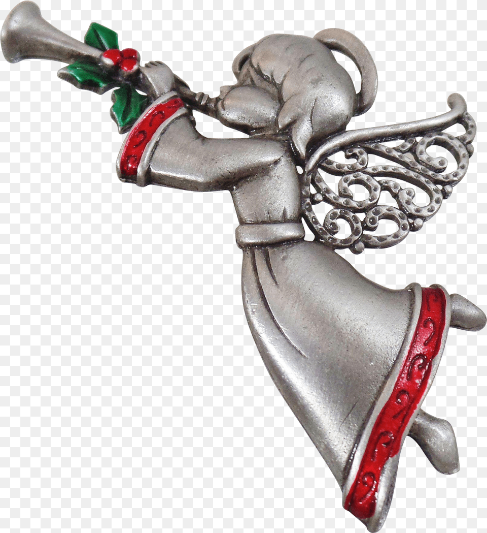 Trumpet Angels Christmas Angel With Trumpet, Accessories, Blade, Dagger, Knife Free Png