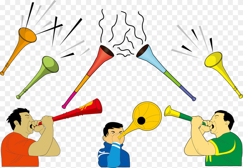 Trumpet Cartoon Megaphone Terompet Ulang Tahun, Person, People, Man, Male Png