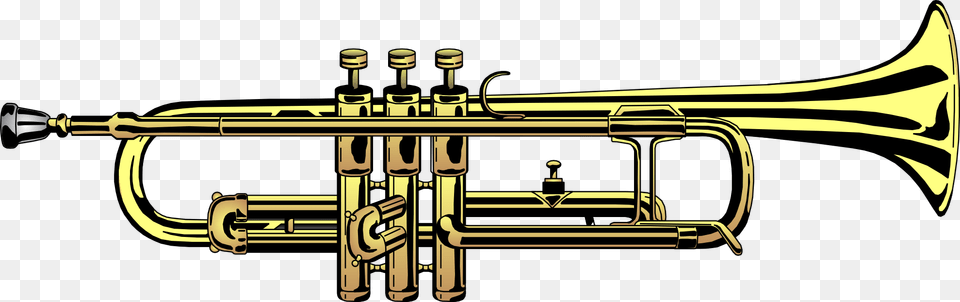 Trumpet Clipart, Brass Section, Horn, Musical Instrument, Flugelhorn Free Transparent Png