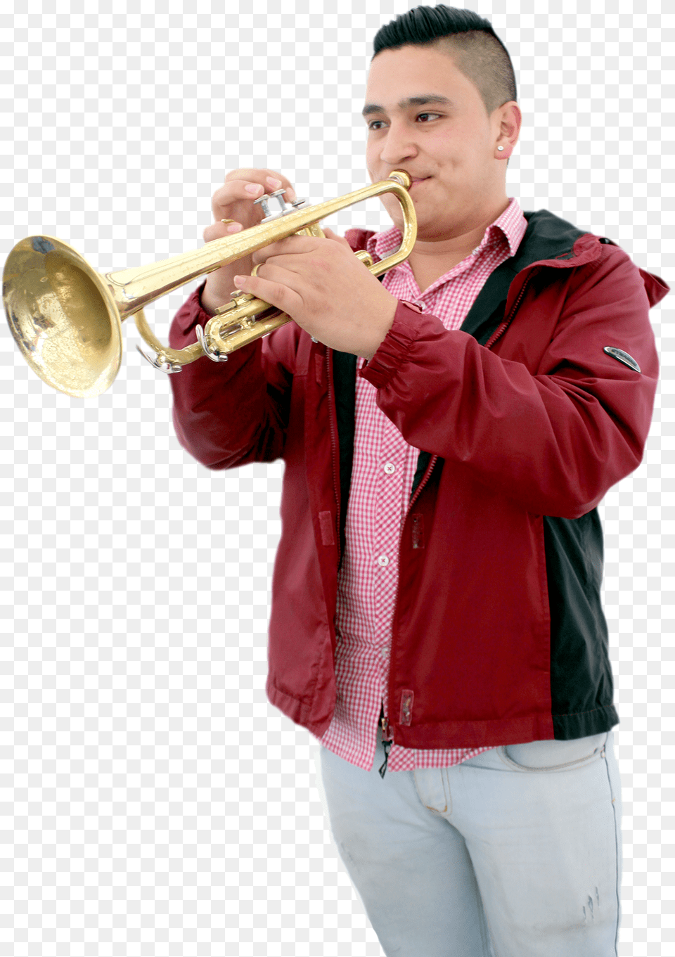 Trumpet Download, Adult, Person, Musical Instrument, Man Free Transparent Png
