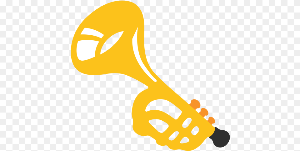 Trumpet Emoji Emoticon Trompette, Musical Instrument, Brass Section, Horn, Animal Free Transparent Png