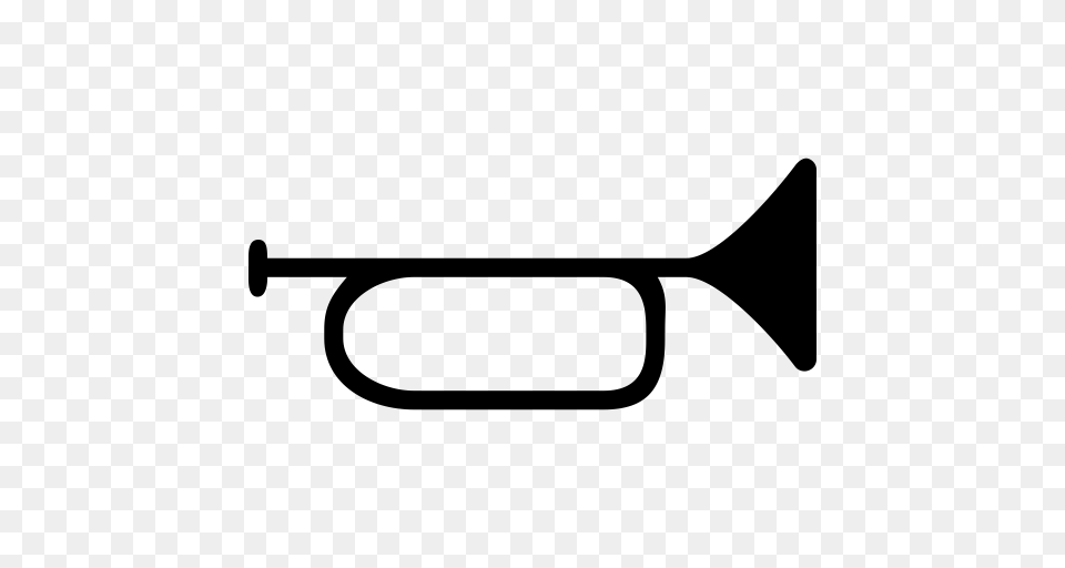 Trumpet Music Orchestra Icon With And Vector Format For Gray Free Png Download