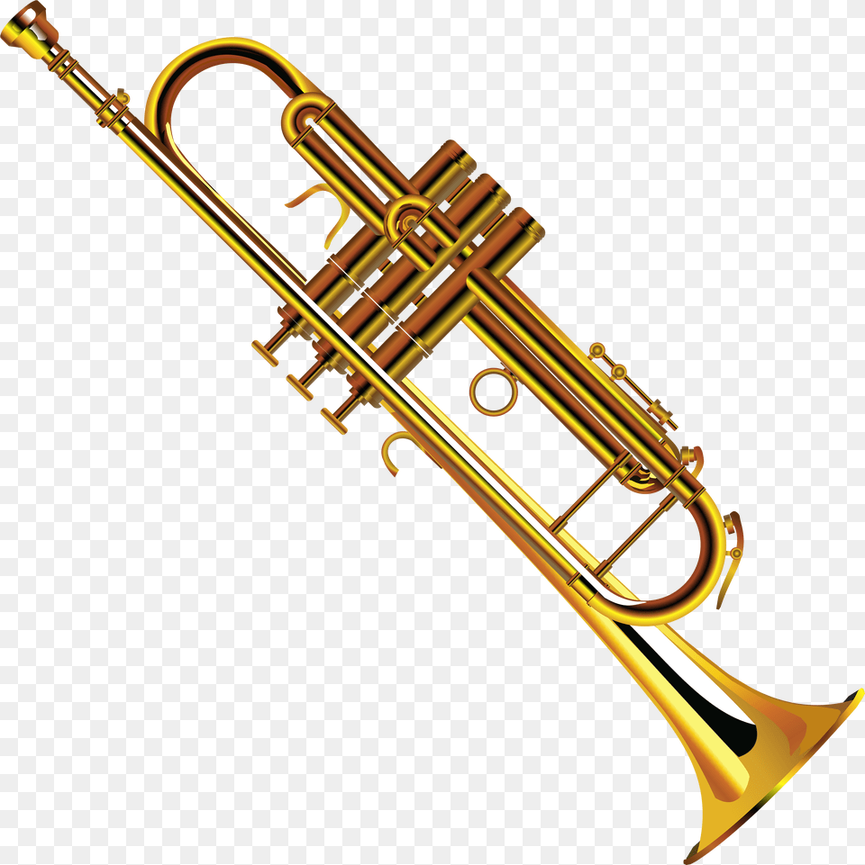 Trumpet Musical Instruments Trombone Clip Art Trumpet Clipart, Brass Section, Horn, Musical Instrument Free Transparent Png