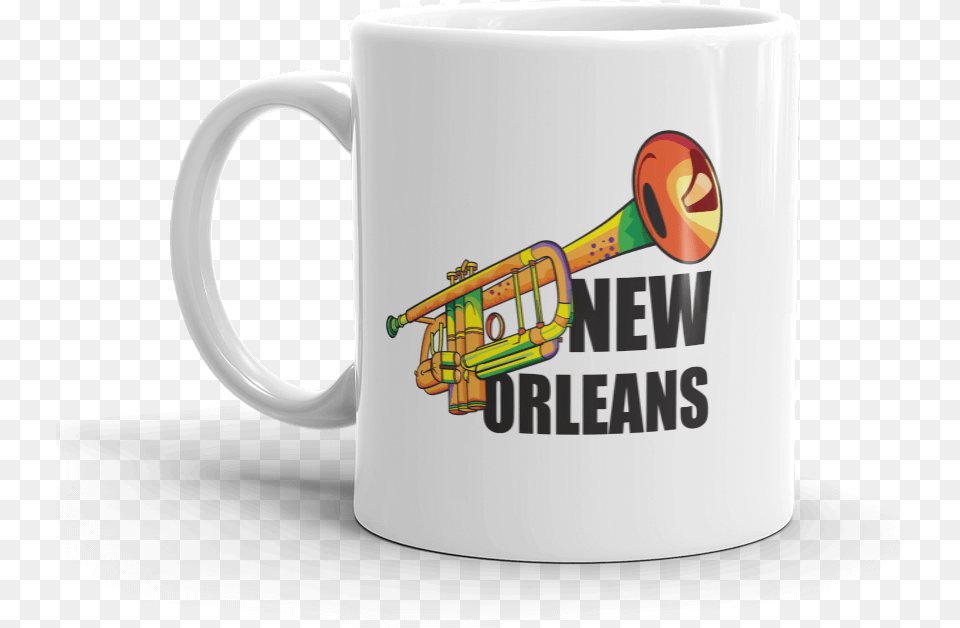 Trumpet New Orleans Mug Good News Club, Cup, Brass Section, Horn, Musical Instrument Free Png