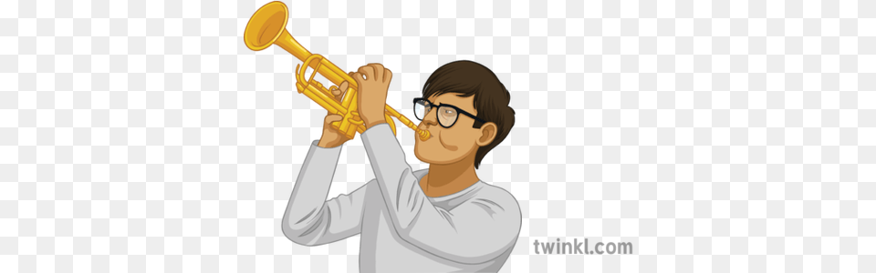Trumpet Player General Music Brass Instrument Student People Trumpet, Brass Section, Musical Instrument, Horn, Person Png Image