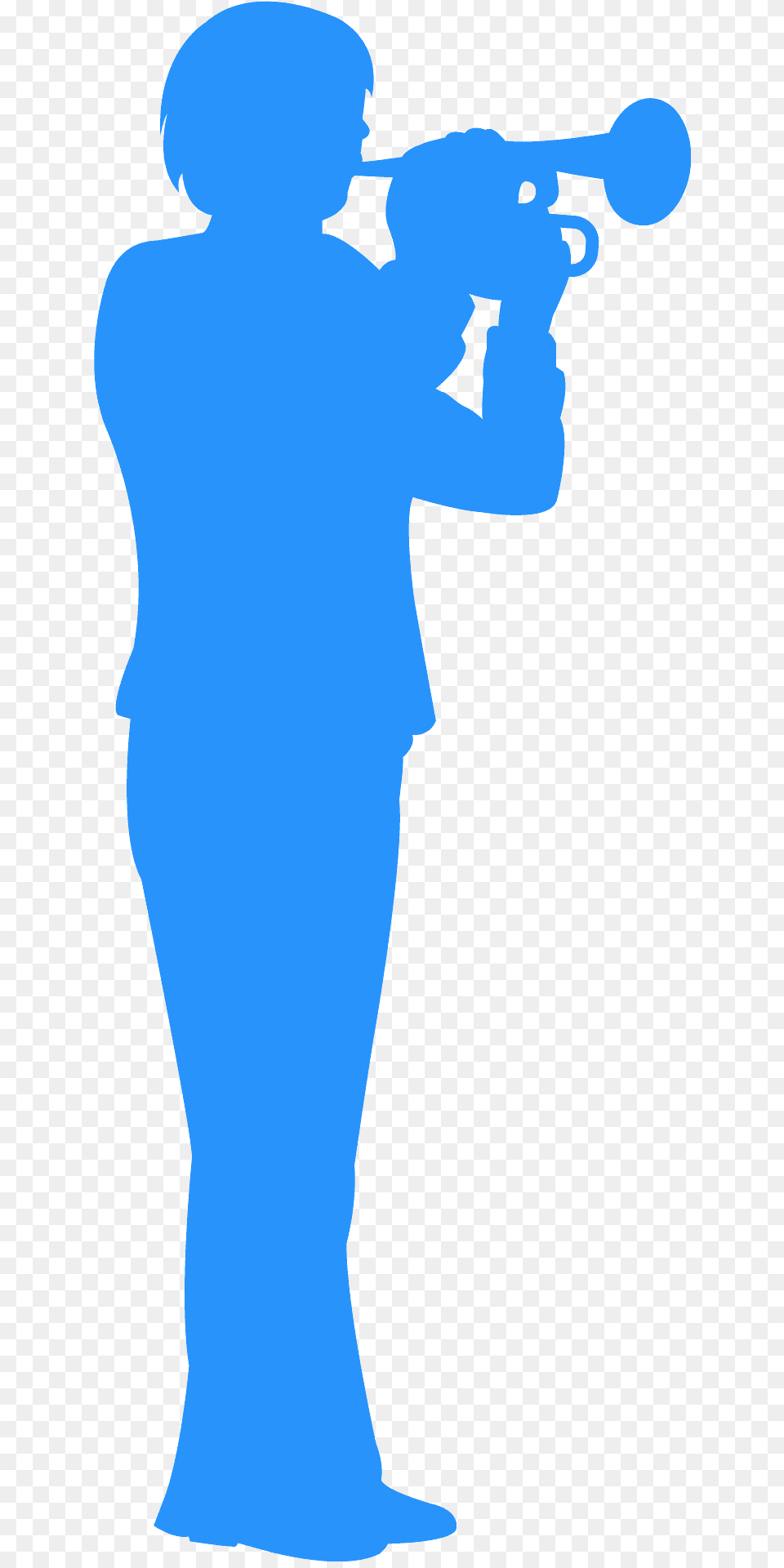 Trumpet Player Silhouette, Adult, Male, Man, Person Free Transparent Png
