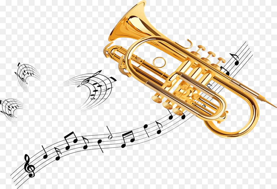 Trumpet Saxophone Euphonium Musical Horn, Oval Free Png Download