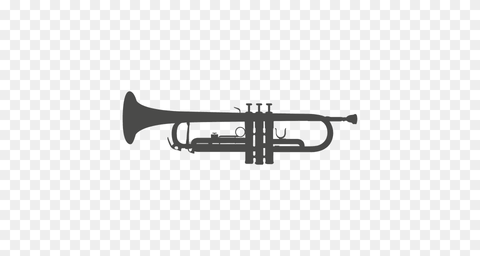 Trumpet Silhouette, Brass Section, Horn, Musical Instrument, Aircraft Free Png