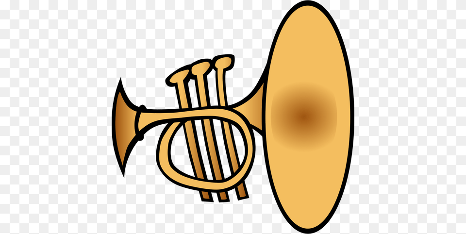 Trumpet Vector Clip Art, Musical Instrument, Brass Section, Horn Png Image