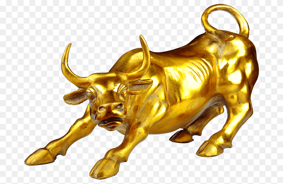 Trumpet Wall Street Bull Trumpet Wall Street Bull Trumpet Wall Street Bull, Animal, Mammal, Antelope, Wildlife Png Image