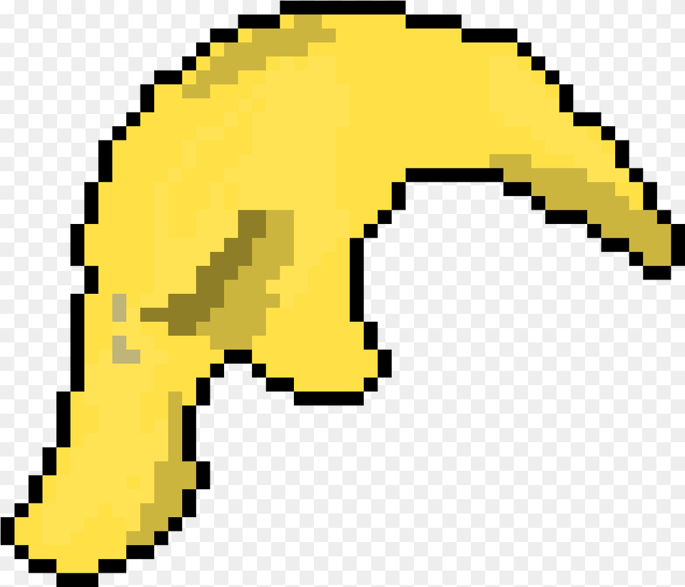 Trumps Hair Sans Face Pixel Art, Banana, Food, Fruit, Plant Free Png Download