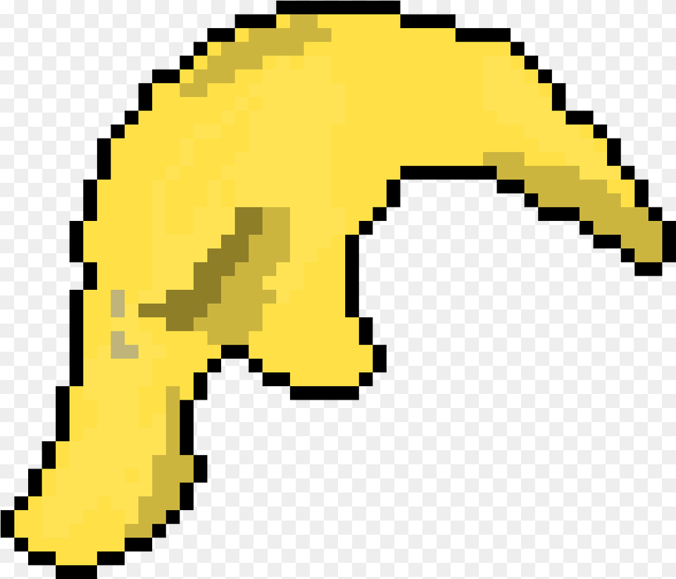 Trumps Hair Sans Head Pixel Art, Banana, Food, Fruit, Plant Png