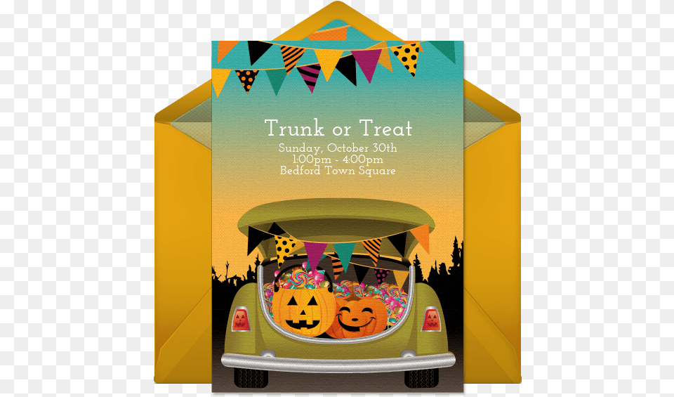 Trunk Or Treat, Advertisement, Poster, Car, Transportation Png Image