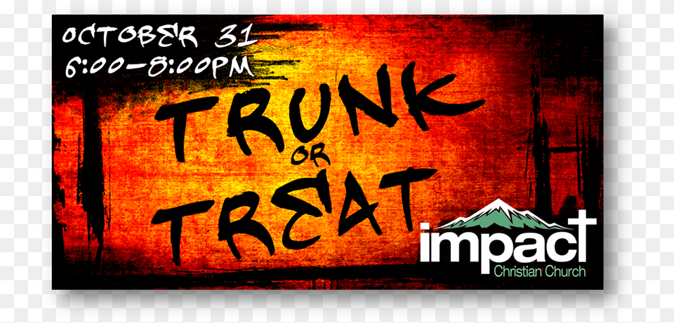 Trunk Or Treat Banner Poster, Text, Art Free Transparent Png