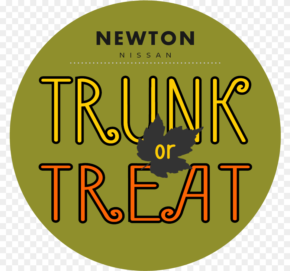 Trunk Or Treat Newton Nissan Of Gallatin Circle, Book, Publication, Disk, Text Free Png Download