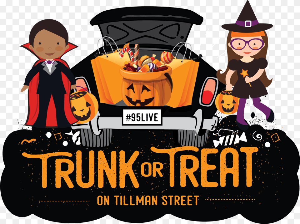 Trunk Or Treat Transparent Cartoons, Advertisement, Baby, Person, Festival Free Png