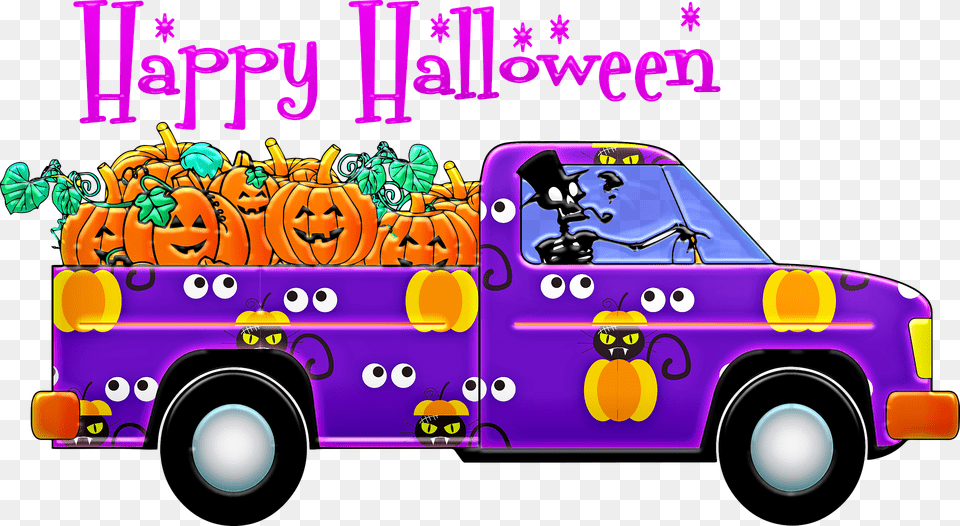 Trunk Or Treat Truck Clip Art, Transportation, Vehicle, Car, Machine Png