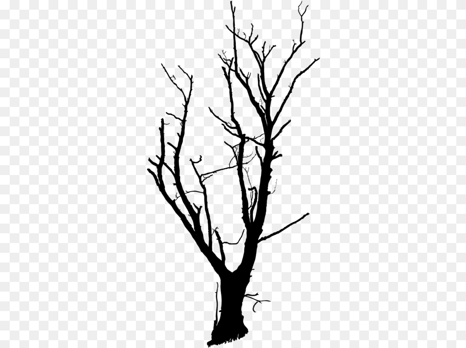 Trunk Tree Branch Snag Drawing Cc0 Transparent Dead Trees, Lighting, Firearm, Gun, Rifle Png
