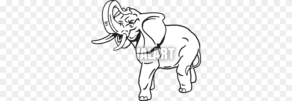 Trunk Up Elephant Drawing, Animal, Baby, Person, Wildlife Free Transparent Png
