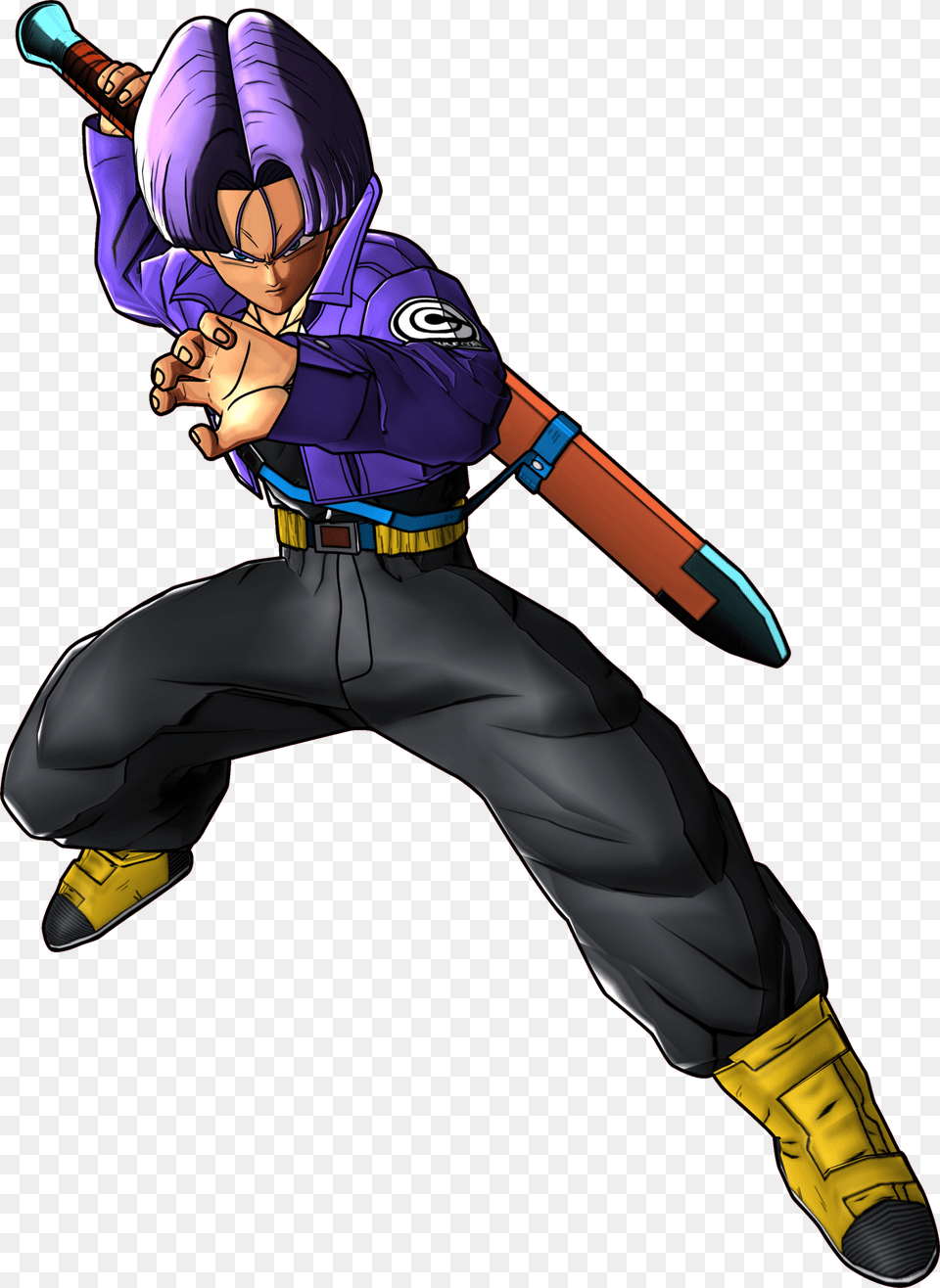 Trunks Battle Of Z Render Dragon Ball Z Character Future Trunks, Book, Comics, Publication, Person Free Png Download