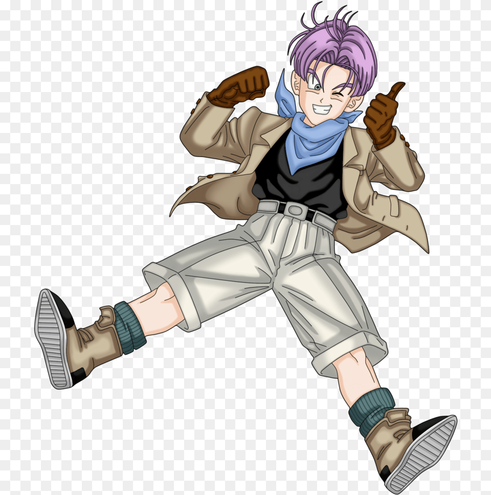 Trunks Dragon Ball Gt By Byceci D8ct501 Trunks Dragon Ball Gt, Book, Comics, Publication, Baby Png Image