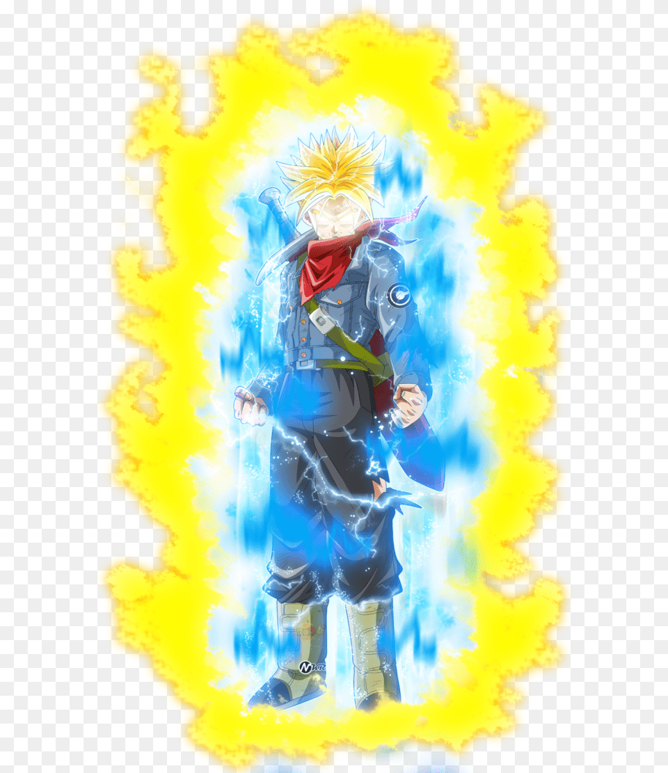 Trunks Goku Future Trunks Dbs Vs Ssj4 Goku Battles Trunks Ssj Blue Rage, Publication, Book, Comics, Graphics Png Image