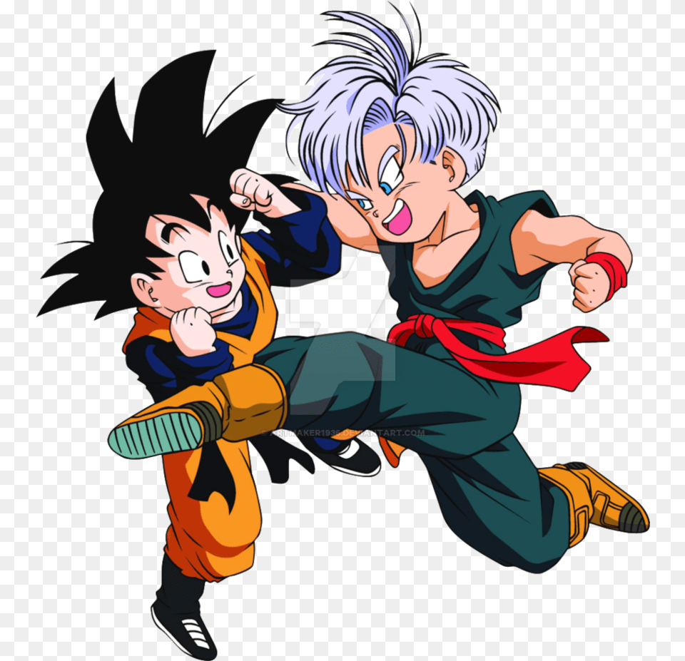 Trunks Goten, Book, Comics, Publication, Baby Png Image