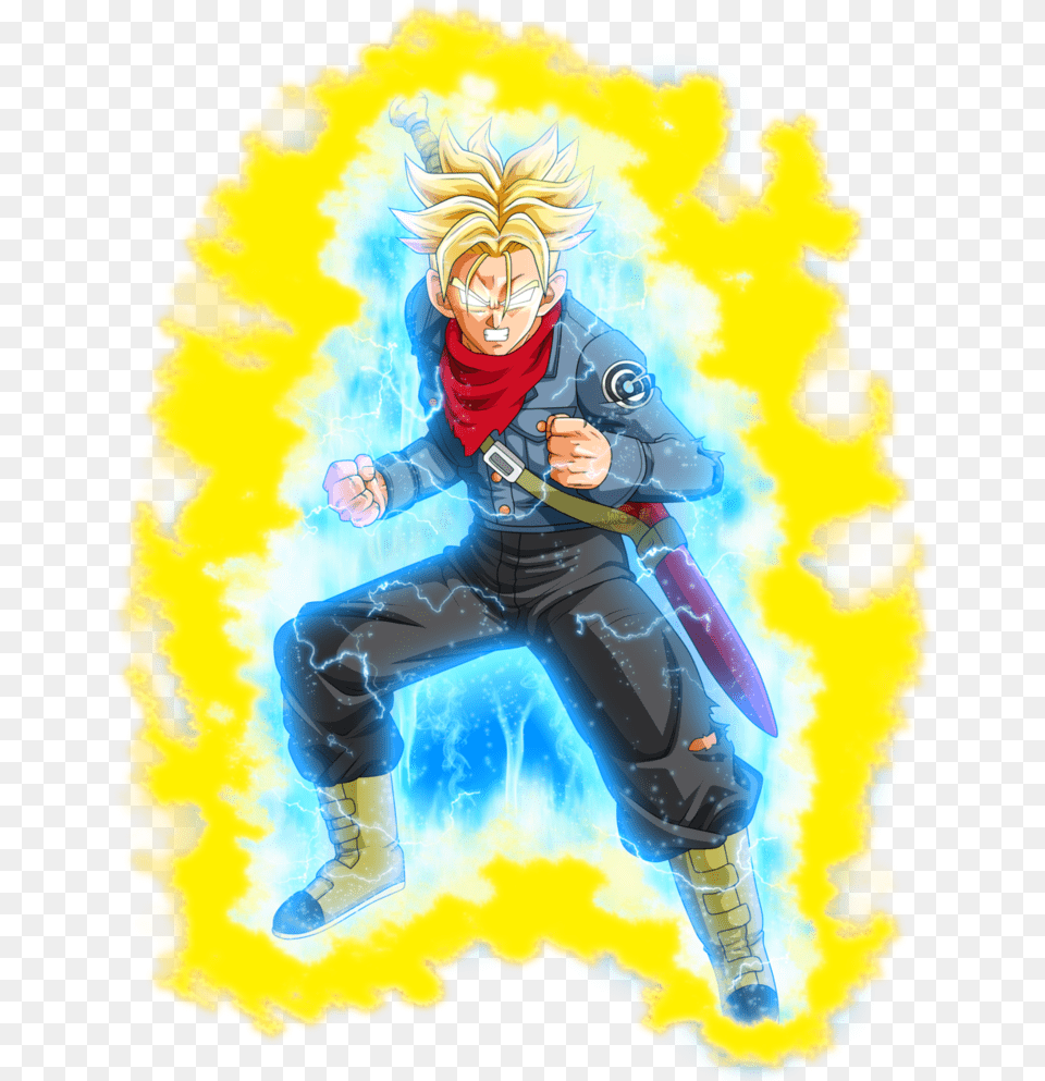 Trunks Ssj Rage, Book, Comics, Publication, Person Free Png Download