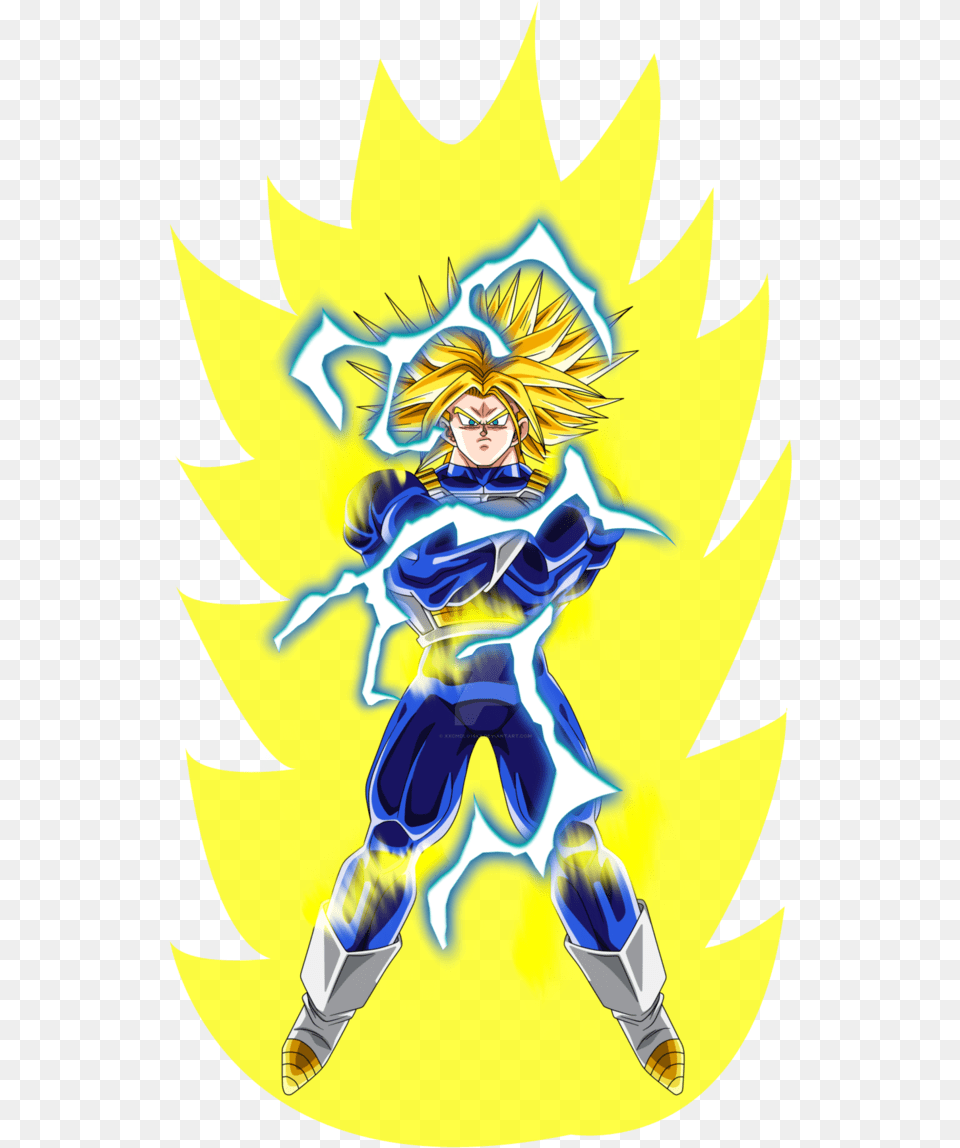 Trunks Ultra Trunks Ultra Ssj2 Aura Rayos By Gokuxdxdxdz Ssj 2 Aura, Book, Comics, Publication, Person Free Transparent Png