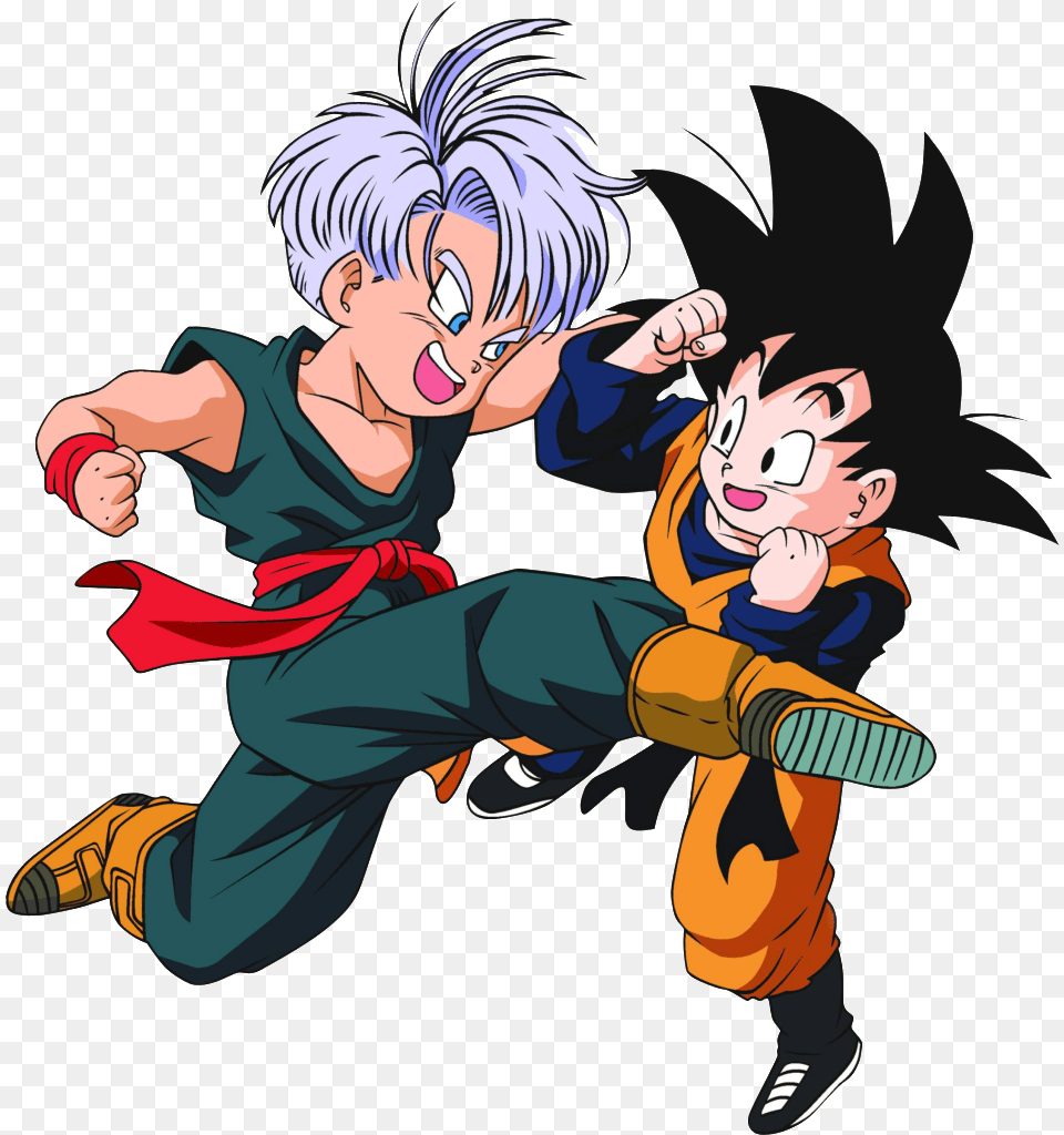 Trunksampgoten Goten And Trunks, Book, Comics, Publication, Baby Free Png