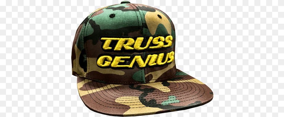 Truss Genius Limited Edition Camo Snapback Hat Camo Snapback, Baseball Cap, Cap, Clothing, Birthday Cake Free Transparent Png