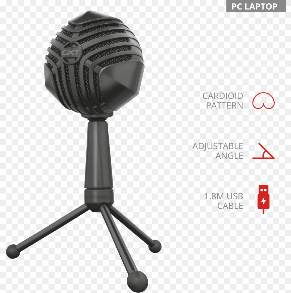 Trust Gxt Microphone, Electrical Device, Mace Club, Weapon Free Png