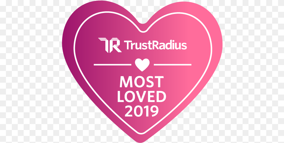 Trustradius Most Loved Award Badge Heart, Disk Png Image