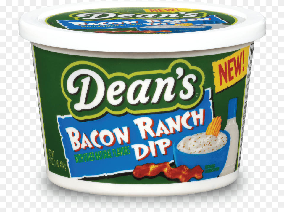 Try Dean S Bacon Ranch Dip Dean39s Ranch Dip, Dessert, Food, Yogurt, Cream Png